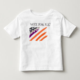 Camiseta Votação Personalizada Para US/U.S. Crianças Brilha