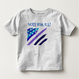 Camiseta Votação Personalizada Para US/U.S. Crianças Brilha