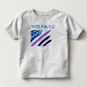 Camiseta Votação Personalizada Para US/U.S. Crianças Brilha
