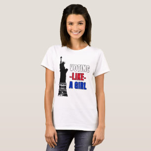 Camiseta Votando como uma garota