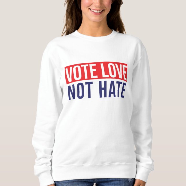 Camiseta Votar amor não odiar (Frente)