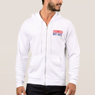 Camiseta Votar amor não odiar capuz