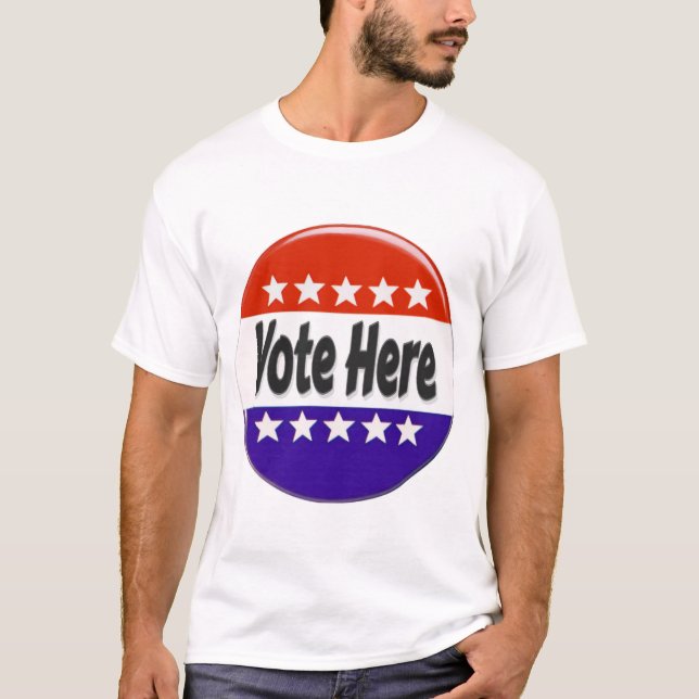 Camiseta Votar Aqui (Frente)
