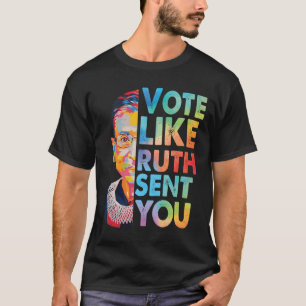 Camiseta Votar Como Ruth Enviou Seu Vinheta