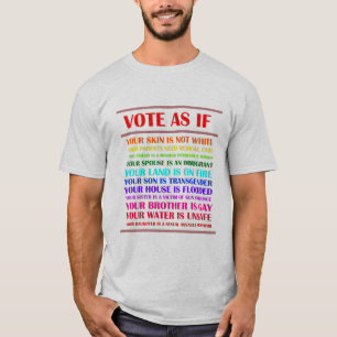 Camiseta Votar como se