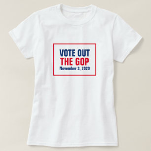 Camiseta Votar Do GOP 2020 Eleição De Azul Branco Vermelh