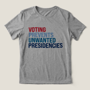 Camiseta Votar evita presidências indesejadas