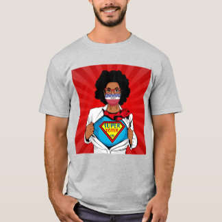 Camiseta Votar Face Máscara com Super Eleitor LWV