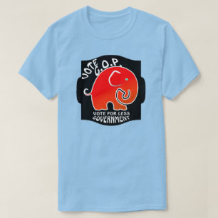 Camiseta Votar GOP em Menos Governo (T-Shirt)
