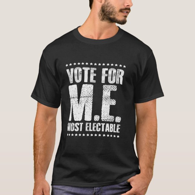 Camiseta Votar Na Classe Do Conselho Estudante Mais Eleito (Frente)