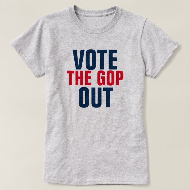 Camiseta Votar o GOP Out 2020 Modelo eleitoral (Frente do Design)