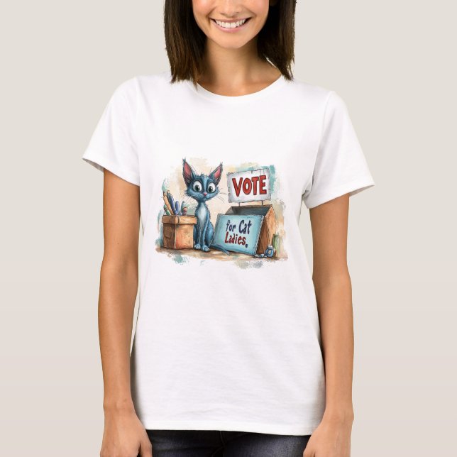Camiseta Votar para Gata (Frente)