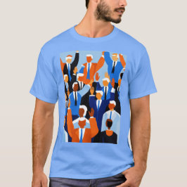 Camiseta Votar pela mudança | Design de Camisa-T Política N