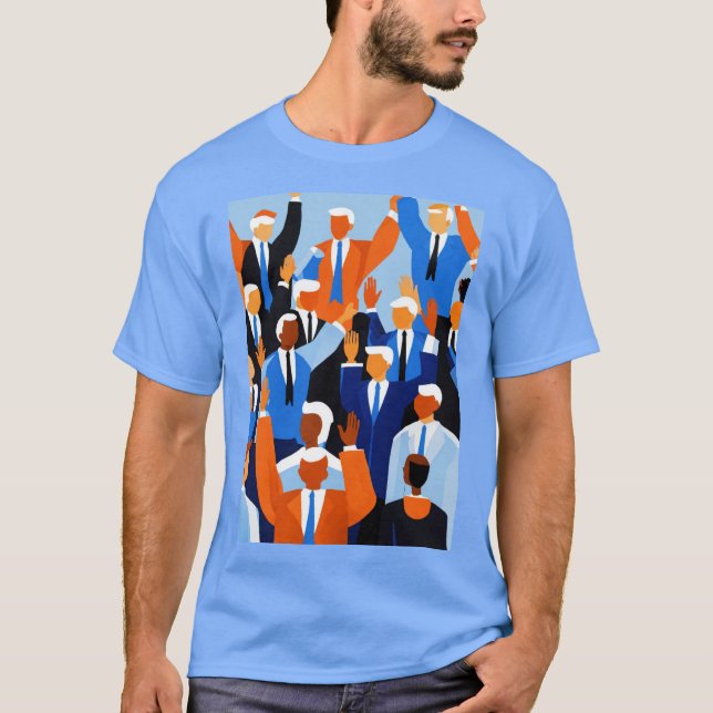 Camiseta Votar pela mudança | Design de Camisa-T Política N (Frente)