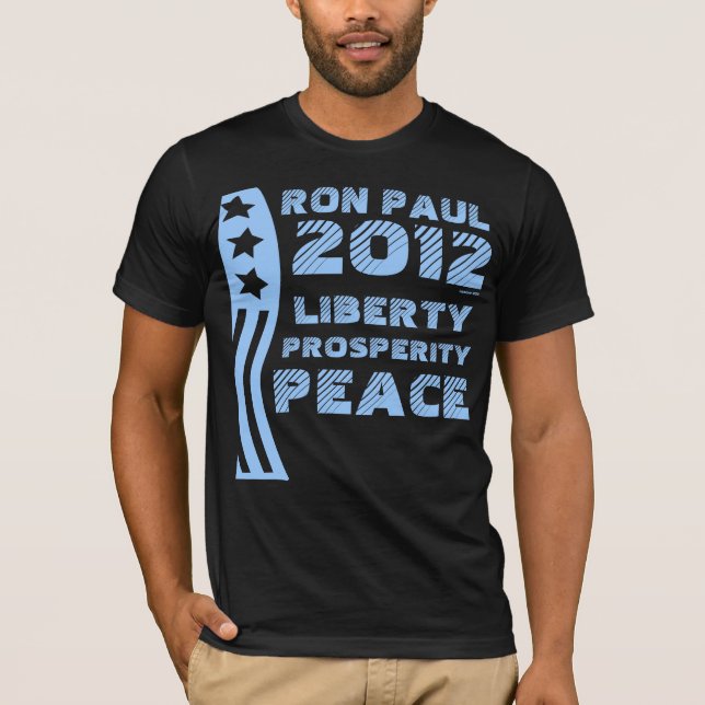 Camiseta Votar Ron Paul para as eleições presidenciais de 2 (Frente)