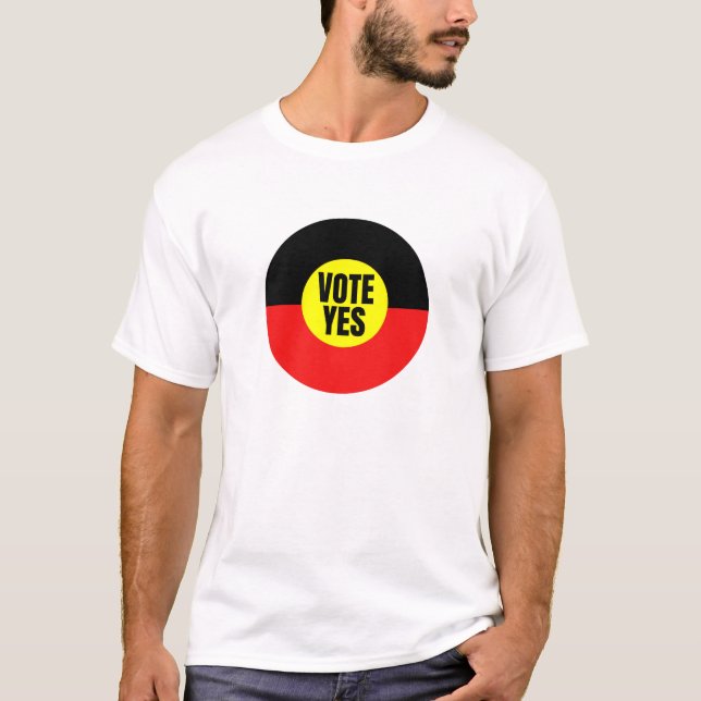 Camiseta Votar Sim À Voz Para O Parlamento (Frente)