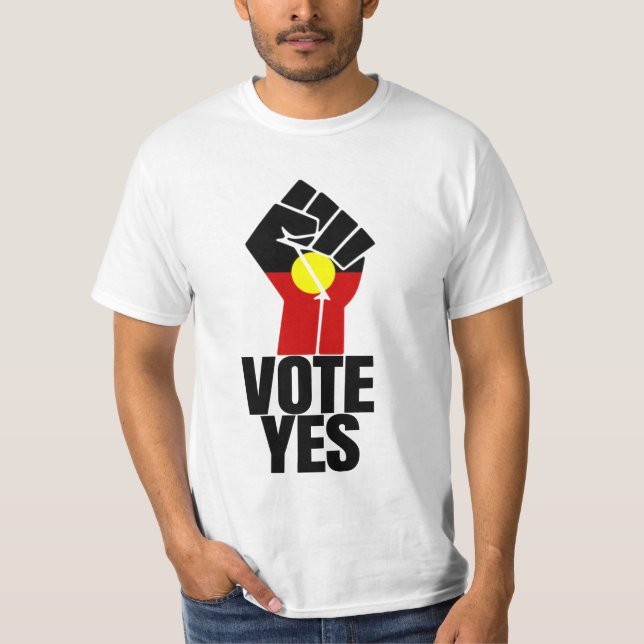 Camiseta Votar Sim À Voz - Votar Sim Austrália (Frente)
