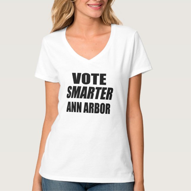 CAMISETA VOTAR SMARTER ANN ARBOR (Frente)