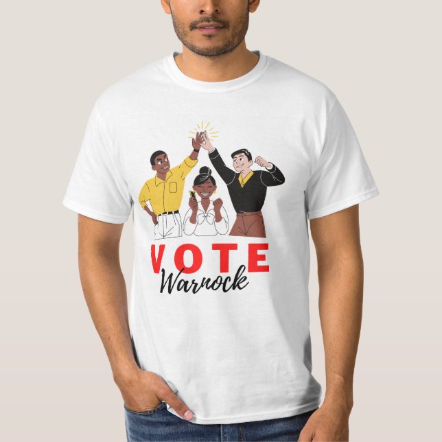 Camiseta Votar Warnock (Frente)