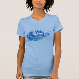 Camiseta Vote Blue! Onda de Tsunami