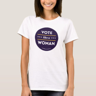 Camiseta Vote como uma mulher tee 3