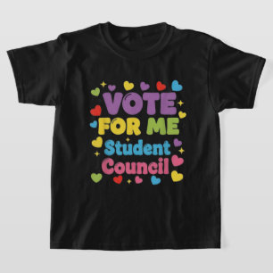 Camiseta Vote em Mim Vibes do Conselho Estudantil Escola