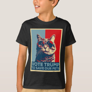 Camiseta Vote em Trump Para Salvar Nossos Animais de Estima