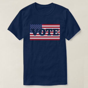 Camiseta Vote Flag Americano