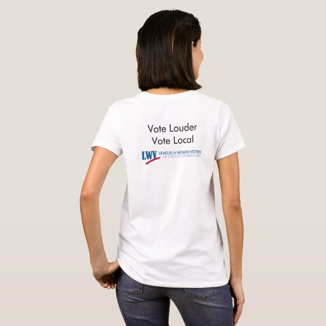 Camiseta Vote Mais Alto (Parte Traseira Completa)
