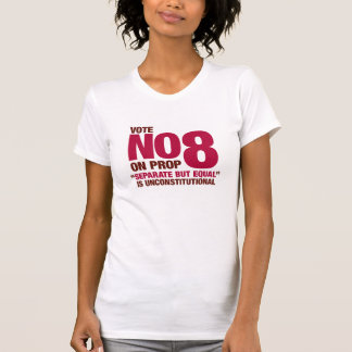 Camiseta Vote não na proposição 8 de Califórnia
