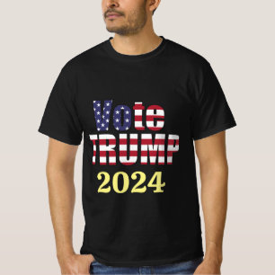 CAMISETA VOTE PRESIDENTE REPUBLICANO DE TRUMP 2024 EXCELENT