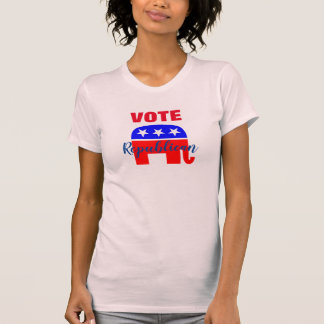 Camiseta VOTE Republicano com Elefante Patriótico