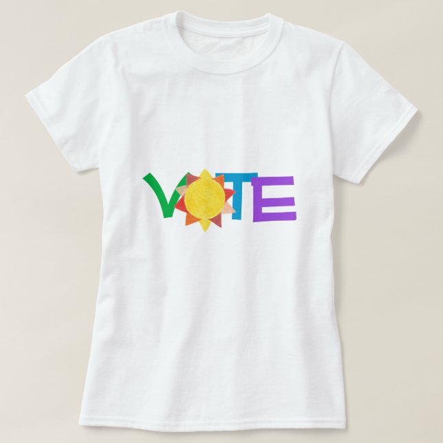 Camiseta Vote Shirt Sun GOTV (Frente do Design)