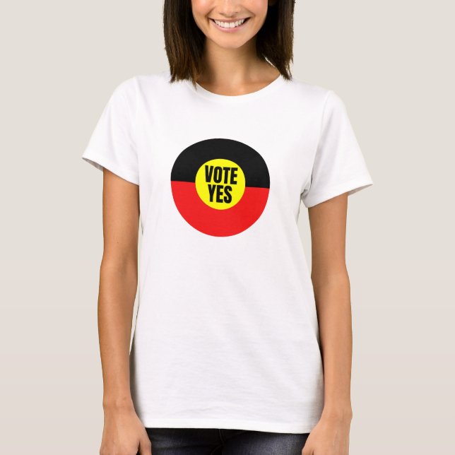 Camiseta Vote Sim Para A Voz No Parlamento (Frente)