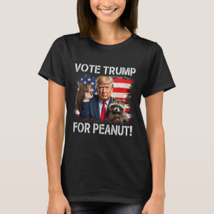 Camiseta Vote Trump Para o Esquilo Peanut 4