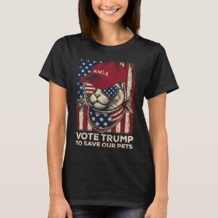 Camiseta Vote Trump Para Salvar O Nosso Pets 2024 American 