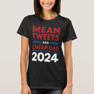 Camiseta Vote Tweets Médios E Gás Barato Pro Trump Republic