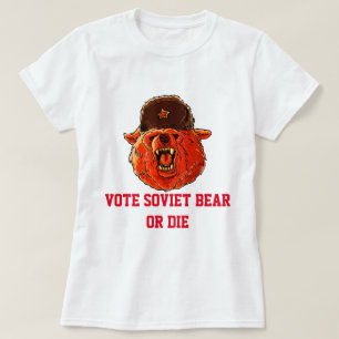 Camiseta Vote Urso Soviético