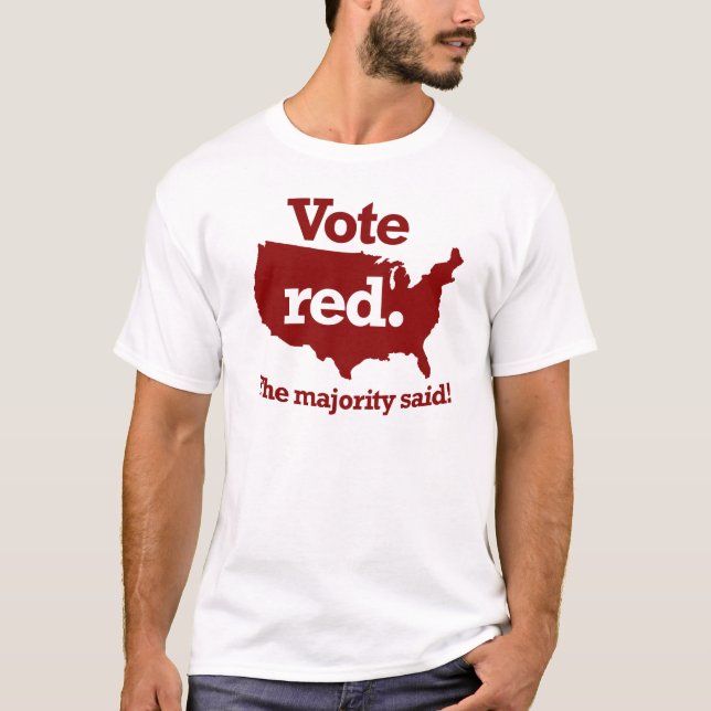 Camiseta Vote Vermelho (Frente)