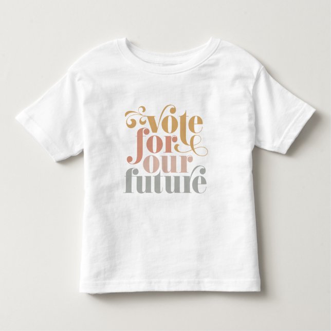 Camiseta Votem Nas Nossas Futuras Raparigas Eleitorais (Frente)