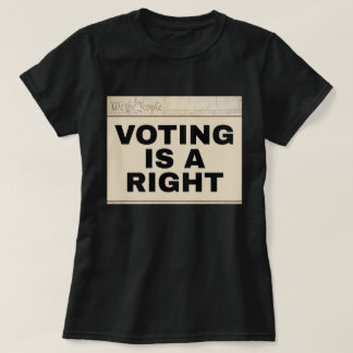 Camiseta Voting is a Right 24th Amendment Two-Sided