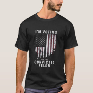 Camiseta Voto a favor do condenado Felon Pro Trump 2024