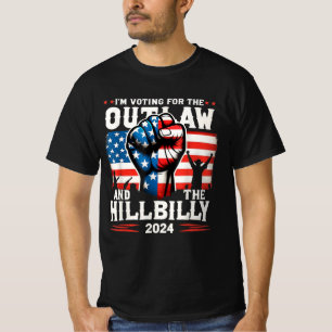 Camiseta Voto a favor do Outlaw e do Hillbilly 2024