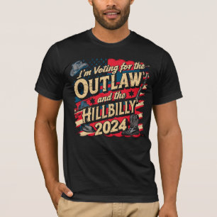 Camiseta Voto a favor do Outlaw e do Hillbilly 2024