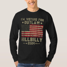 Voto a favor do Outlaw Hillbilly 2024 Bandeira dos