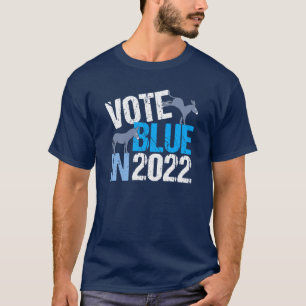 Camiseta Voto Azul na Eleição do Democrata de Donkey no m