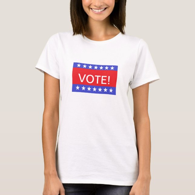 Camiseta "Voto! "Camisa (Frente)