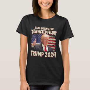 Camiseta Voto Condenado Felon 2024 - Trump 2024 Condenado