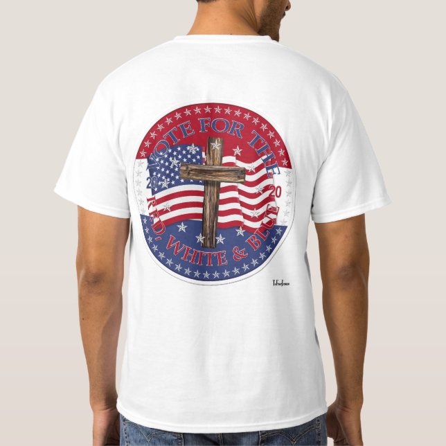 Camiseta Voto de 2020 Para a Bandeira da Cruz Vermelha, Bra (Verso)