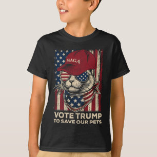 Camiseta Voto De Bandeira Americana Para Salvar Os Nossos P